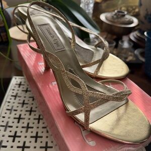Touch Ups Gold Strappy Women's Sandals